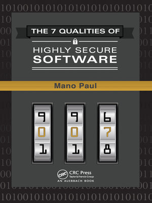 cover image of The 7 Qualities of Highly Secure Software
